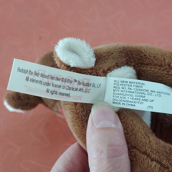 RUDOLPH THE RED NOSED REINDEER 9" Plush Holiday Christmas - Picture 9 of 10